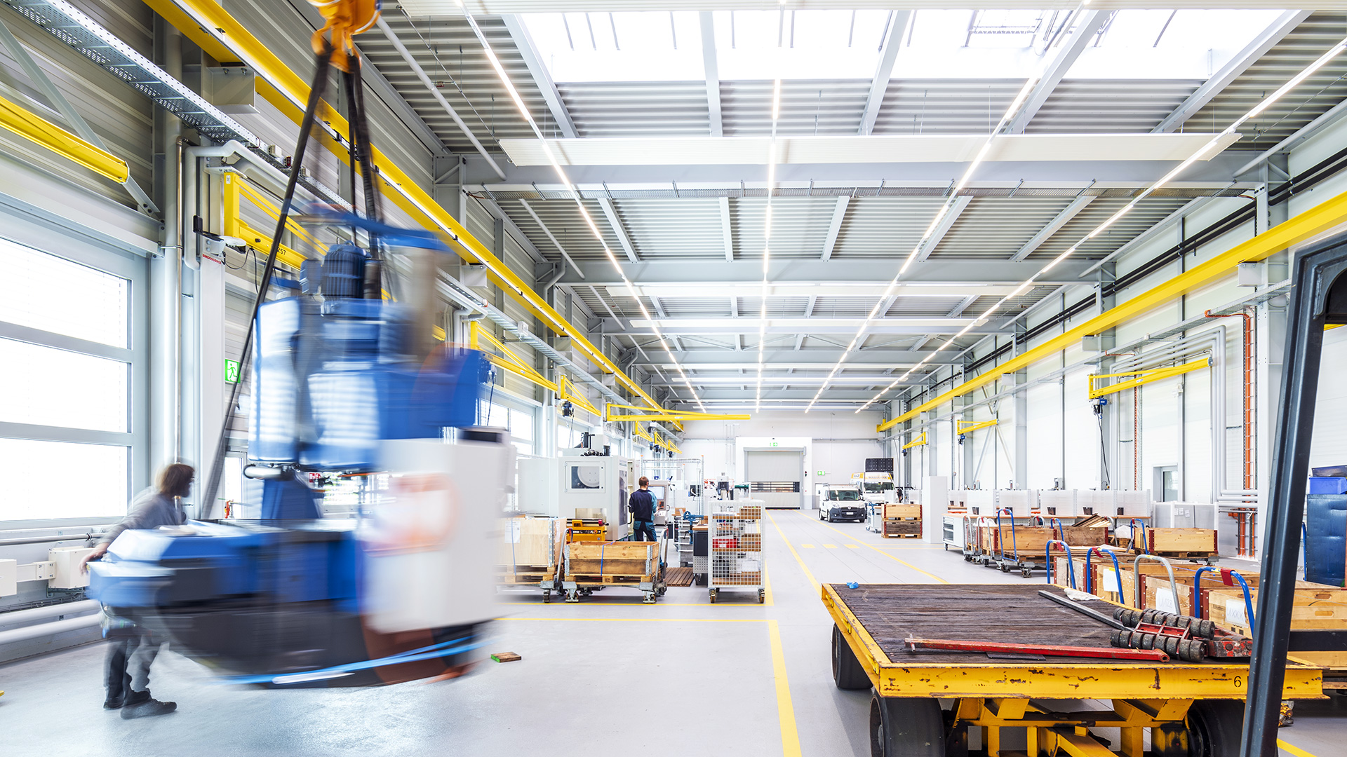 Industriefotografie Produktionshalle Schweiz